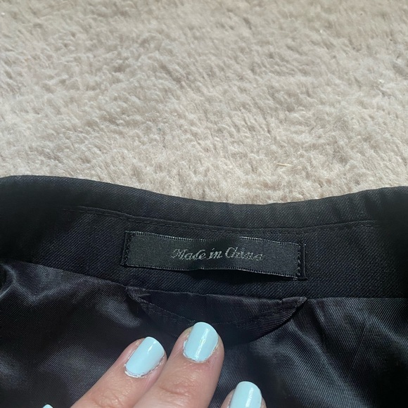 Bruno Piattelli Blazer Mens 38R Black Plaid Wool Sport Coat 2 Button Suit Jacket - Picture 4 of 7